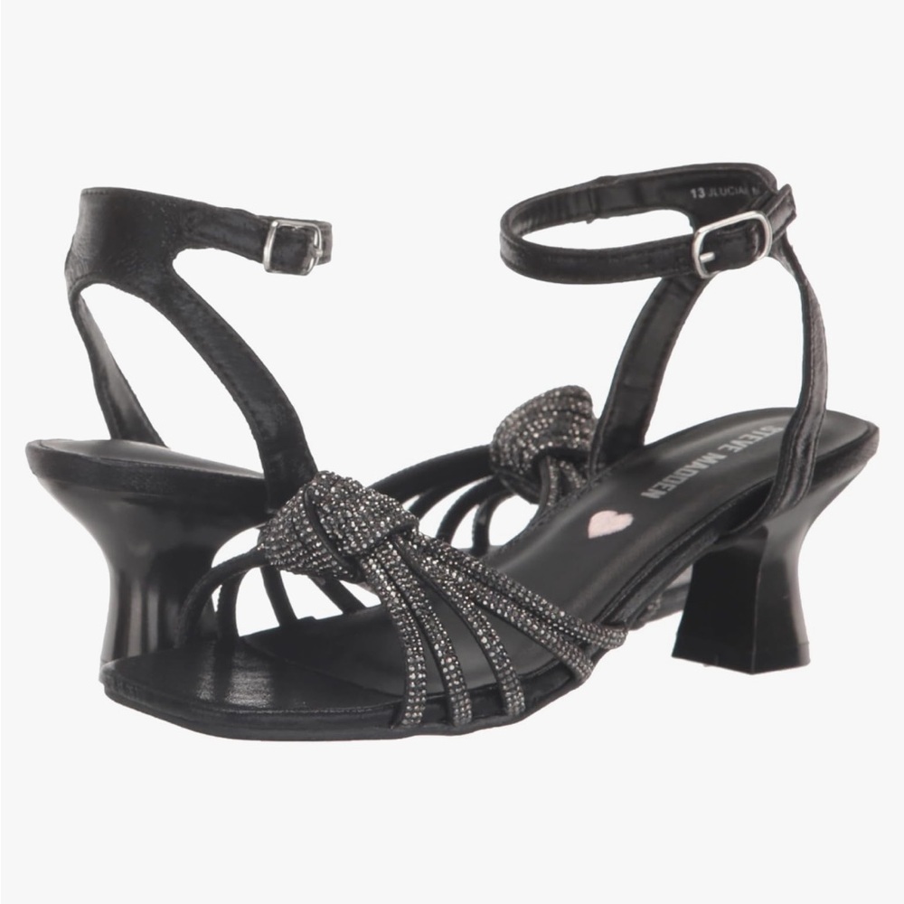 Steve Madden kids-  Black Strappy Heels